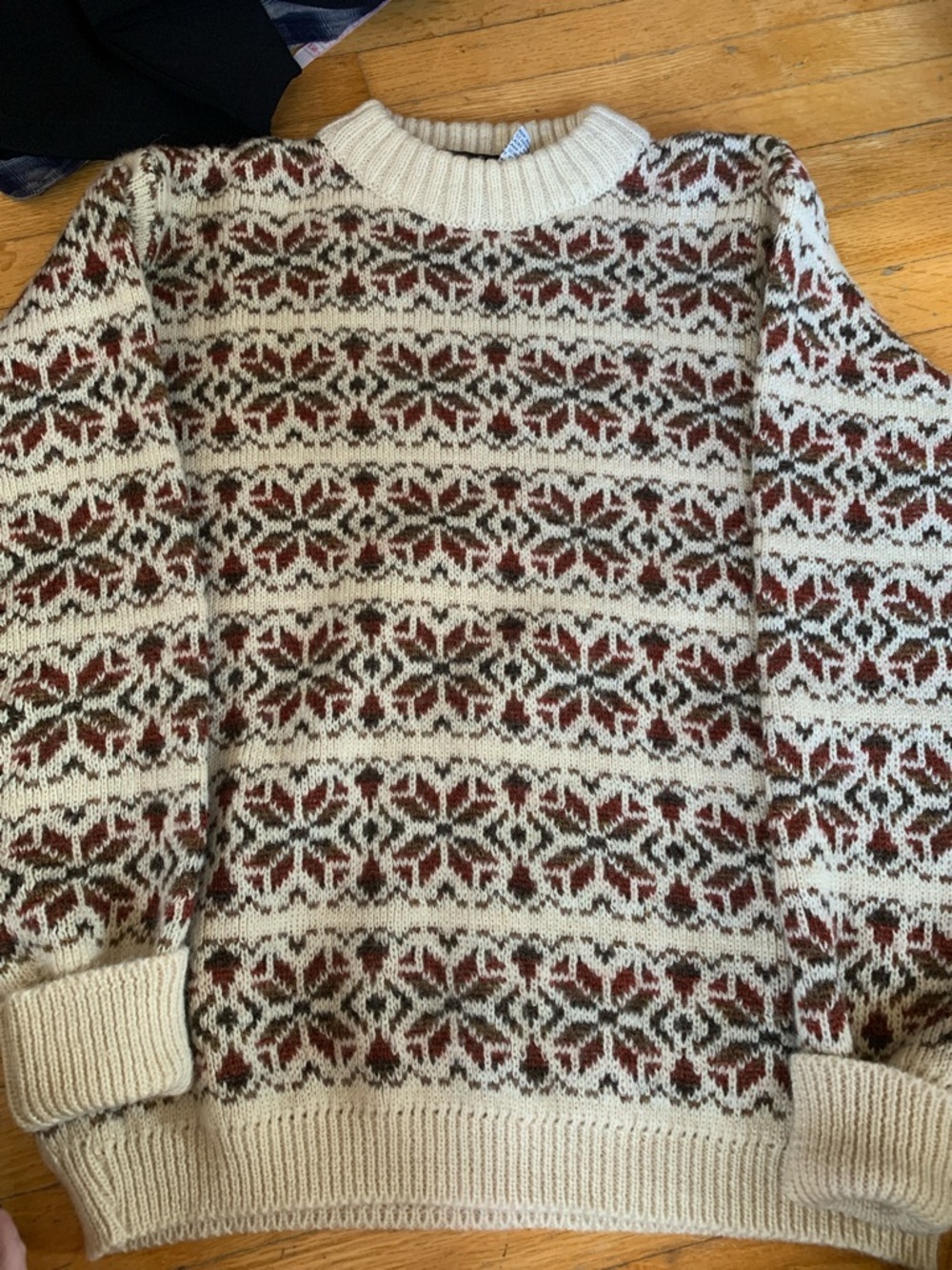 100% wool vintage sweater